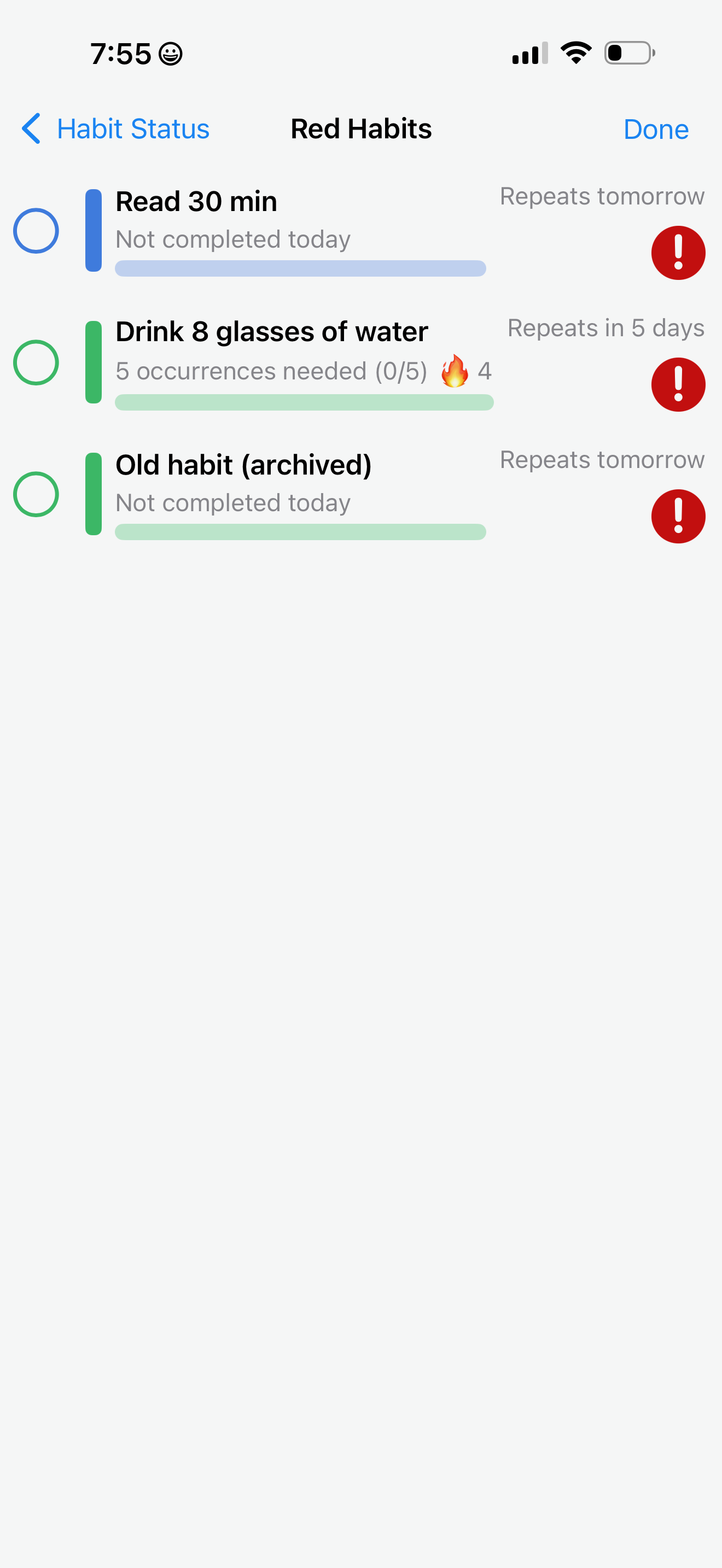 Red Habits